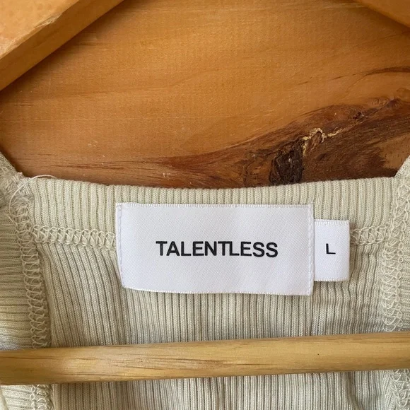 Women's Cream Ribbed Tank Top - Picture 2 of 2